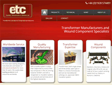 Tablet Screenshot of express-transformers.co.uk
